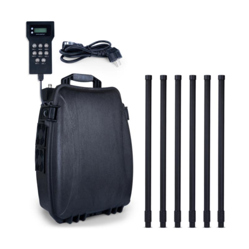 7 Ζώνες Κεραίας Black Drone Defense Backpack Anti Drone Jammer